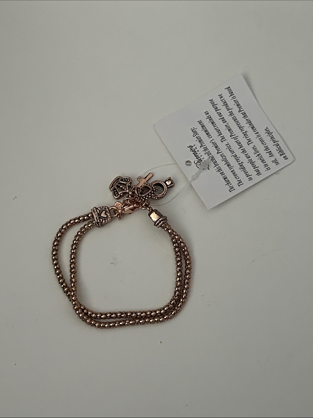 Premier Designs Gold-Tone Layered Chain Charm Bracelet - Women Accessories